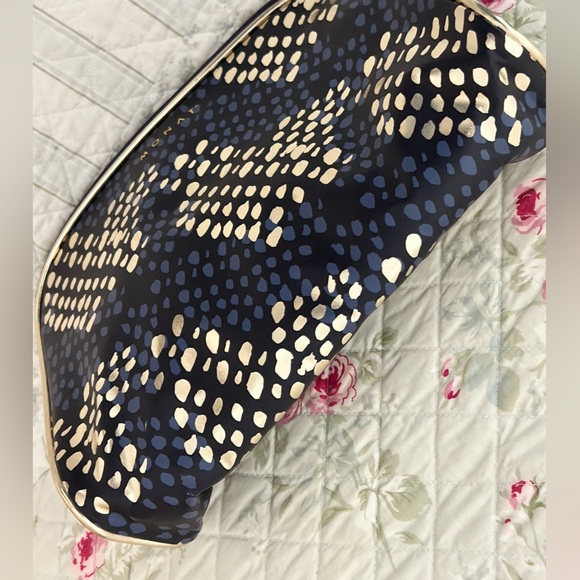 Monat BOGO zipper makeup bag gold purple blue - Picture 3 of 6